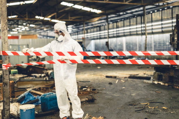 Professional Hoarding Cleanup technician working in Wellington, FL